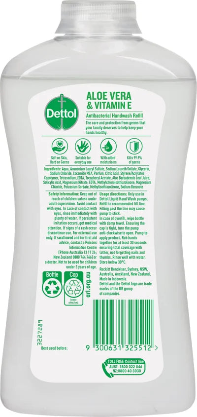 Dettol Hand Wash Liquid Refresh Refill 500ml