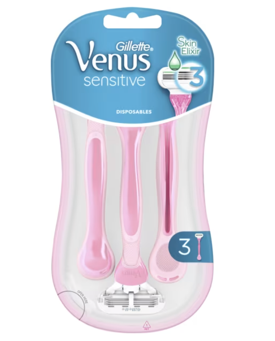 Gillette Venus Pink Sensitive Disposable 3s