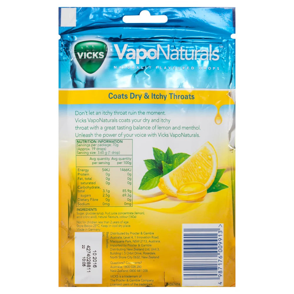 Vicks VapoNaturals Lemon Menthol 19