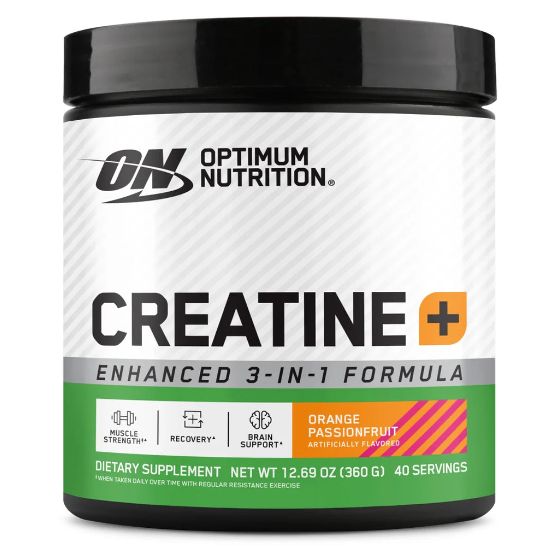 Optimum Nutrition Creatine + Powder Orange Passionfruit 360g