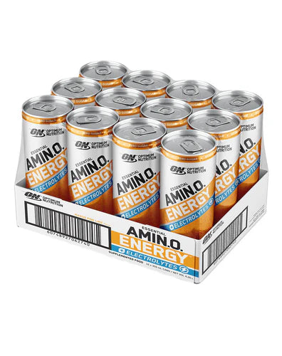 ON AMIN.O. ENERGY + ELECTROLYTES SPARKLING RTD MANGO/PINELIME 355ML BOX of 12