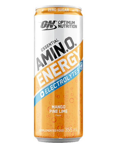 ON AMIN.O. ENERGY + ELECTROLYTES SPARKLING RTD MANGO/PINELIME 355ML BOX of 12