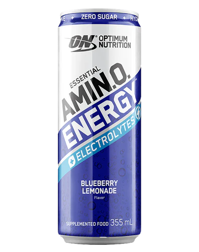 ON AMIN.O. ENERGY + ELECTROLYTES SPARKLING RTD BLUEBERRY LEMONADE 355ML BOX of 12
