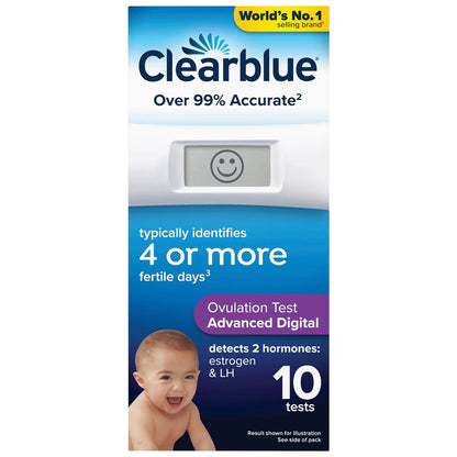 Clearblue Ovulation Test Digital Hormone Indicator 10pk