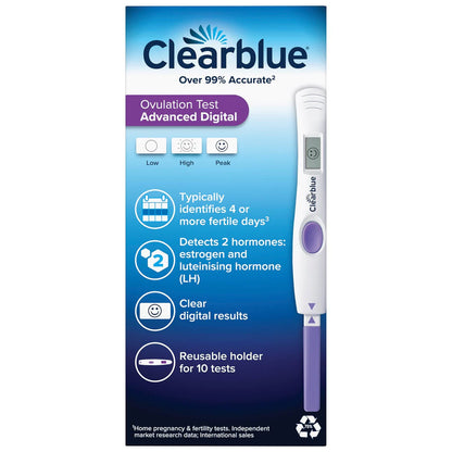 Clearblue Ovulation Test Digital Hormone Indicator 10pk
