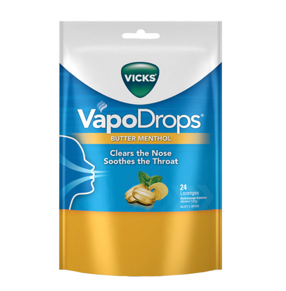 Vicks Vapodrops Butter Menthol 24