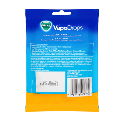 Vicks Vapodrops Butter Menthol 24