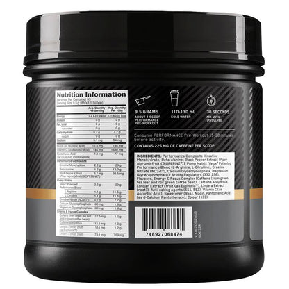 Optimum Nutrition Performance Preworkout Blue Raspberry 522.5g