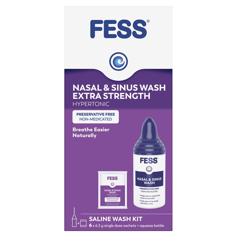 FESS Nasal & Sinus Wash Extra Strength 6
