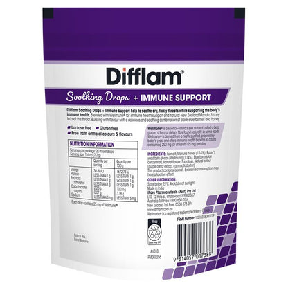 Difflam Soothing Drops+Immune Black Elderberry 20