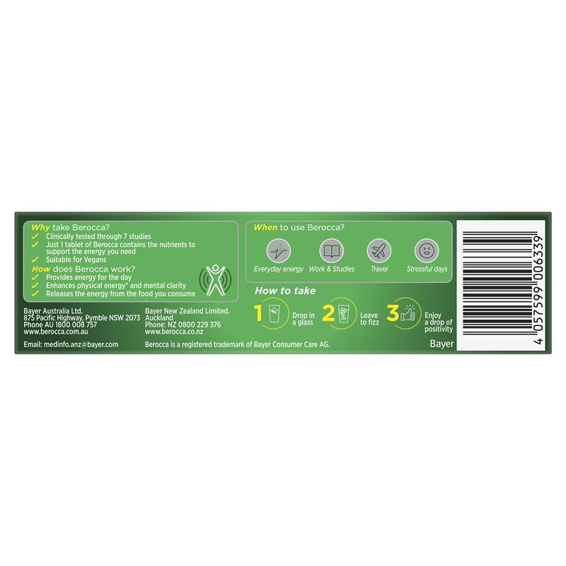 Berocca Energy Orange ANZ 15s