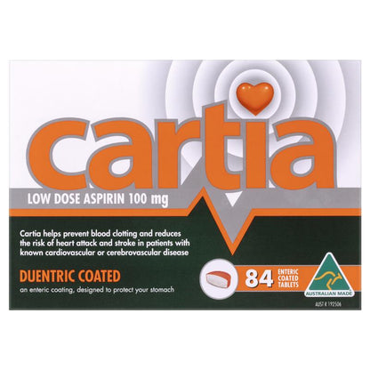 Cartia Tablets 100mg 84