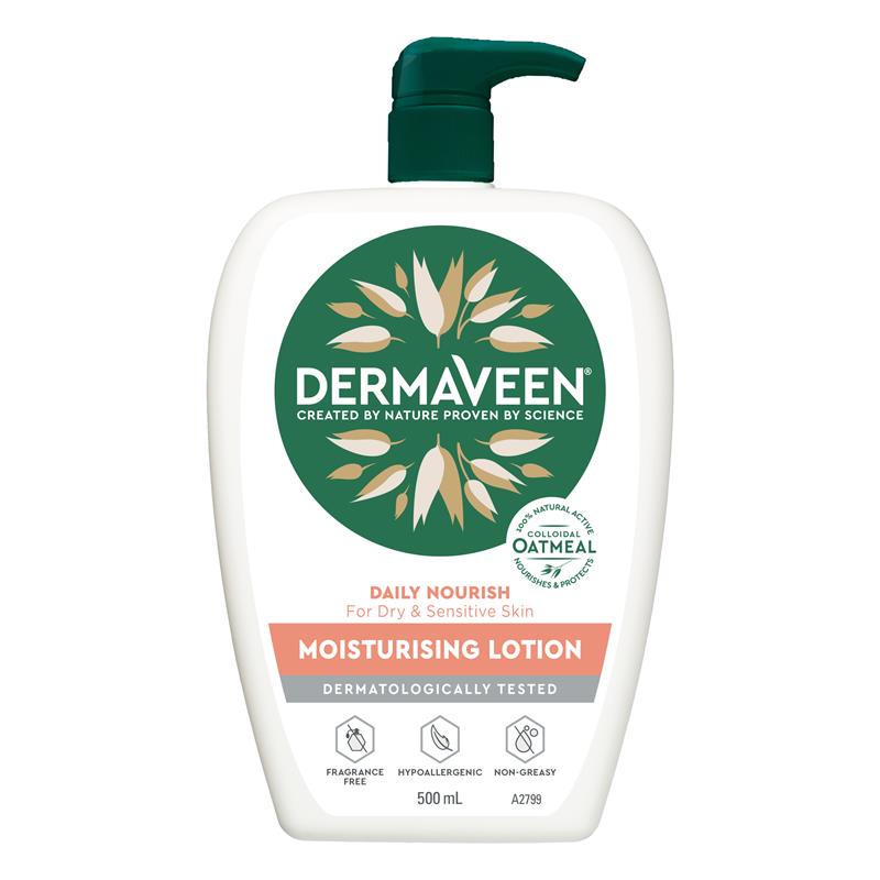 Dermaveen Daily Nourish Moisturising Lotion for Dry & Sensitive Skin 500ml