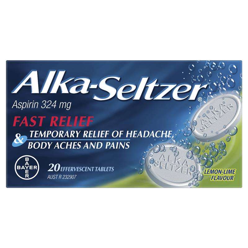 Alka Seltzer Lemon Lime Tabs 20