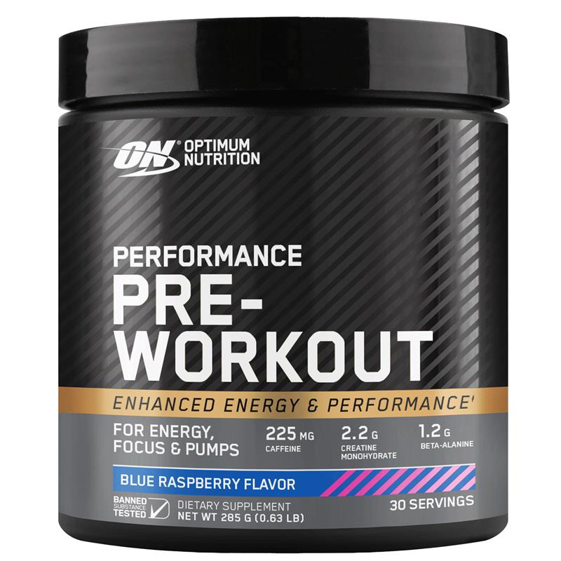 Optimum Nutrition Performance Preworkout Blue Raspberry 285g