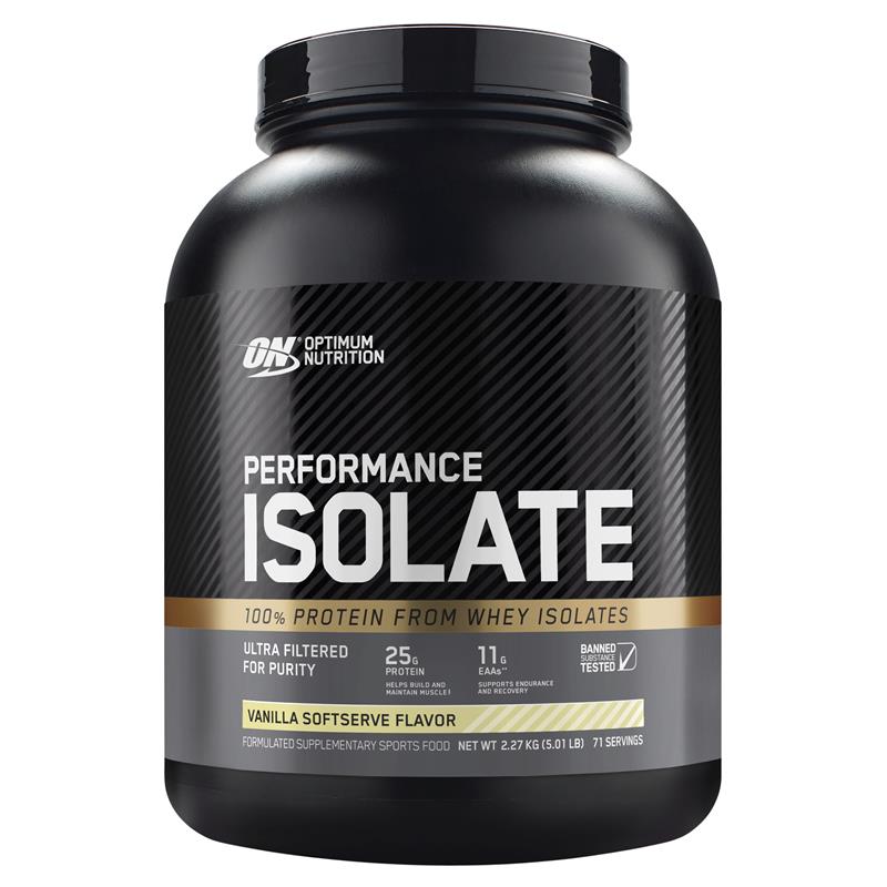 Optimal Nutrition Performance Isolate Vanilla Softserve 2.27kg