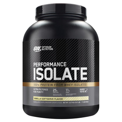 Optimal Nutrition Performance Isolate Vanilla Softserve 2.27kg