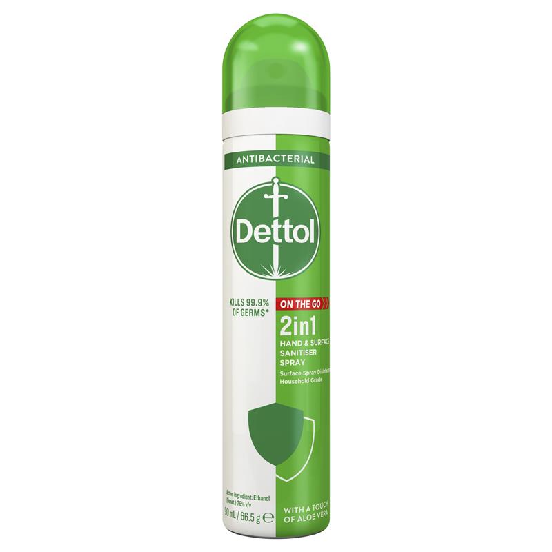 Dettol 2 in 1 Sanitiser Spray 90ml