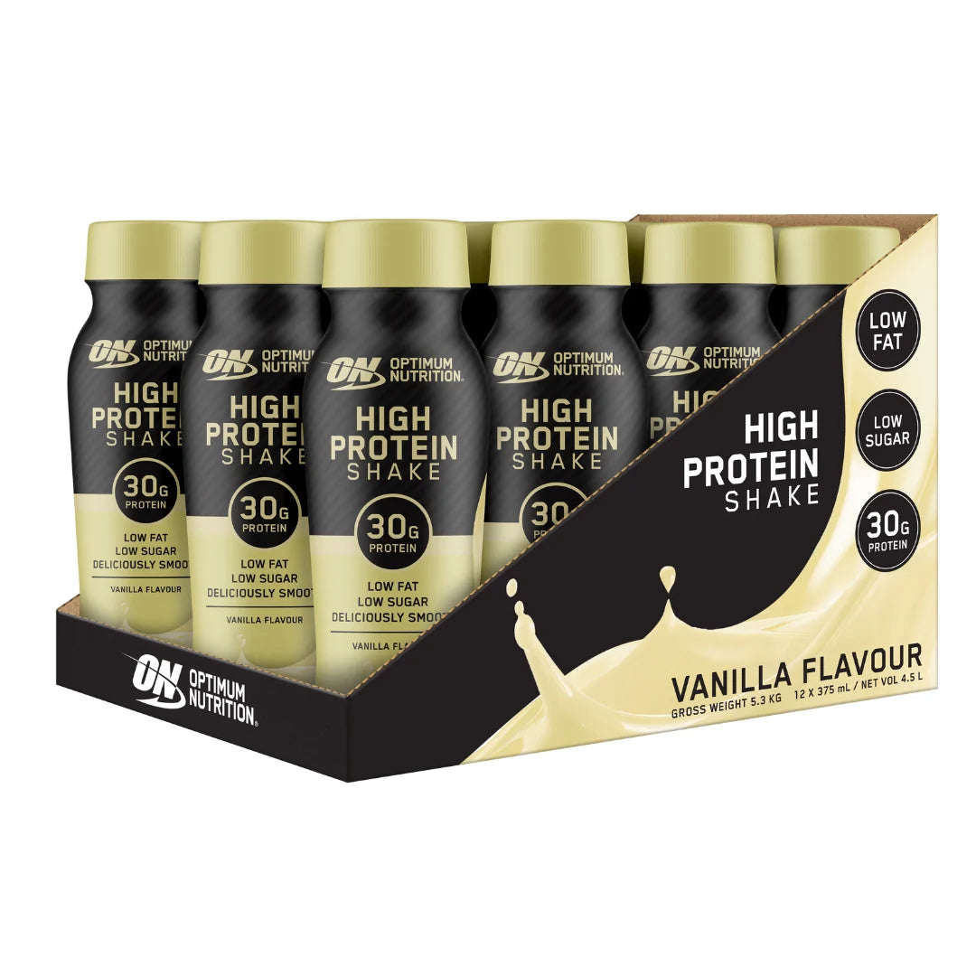 ON HIGH PROTEIN SHAKE VANILLA 375ML Box of 12