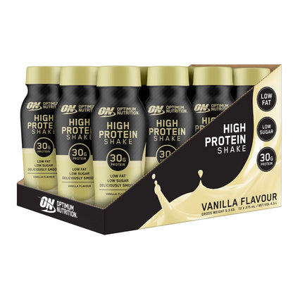ON HIGH PROTEIN SHAKE VANILLA 375ML Box of 12