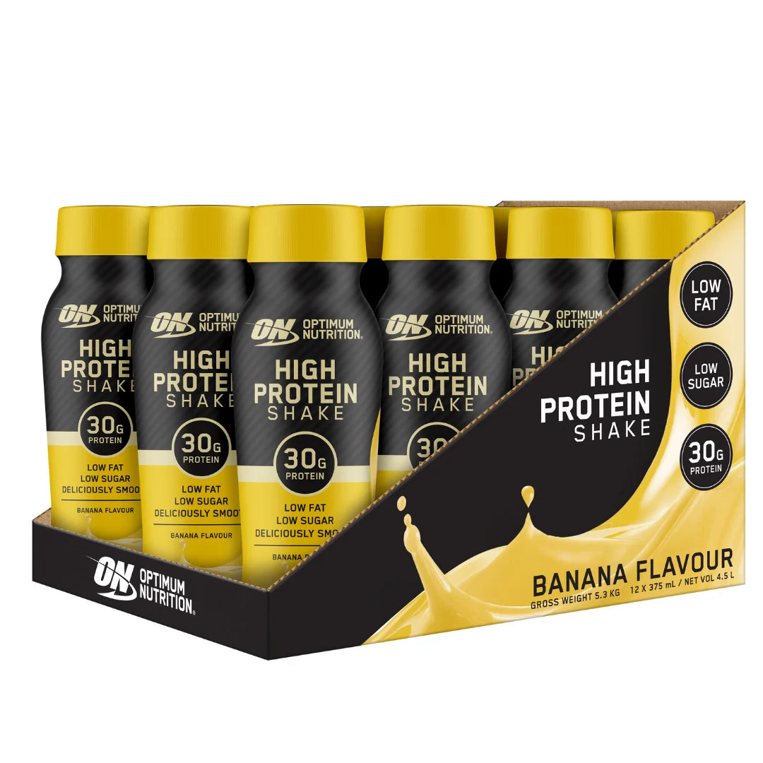 ON HIGH PROTEIN SHAKE BANANA 375ML Box of 12