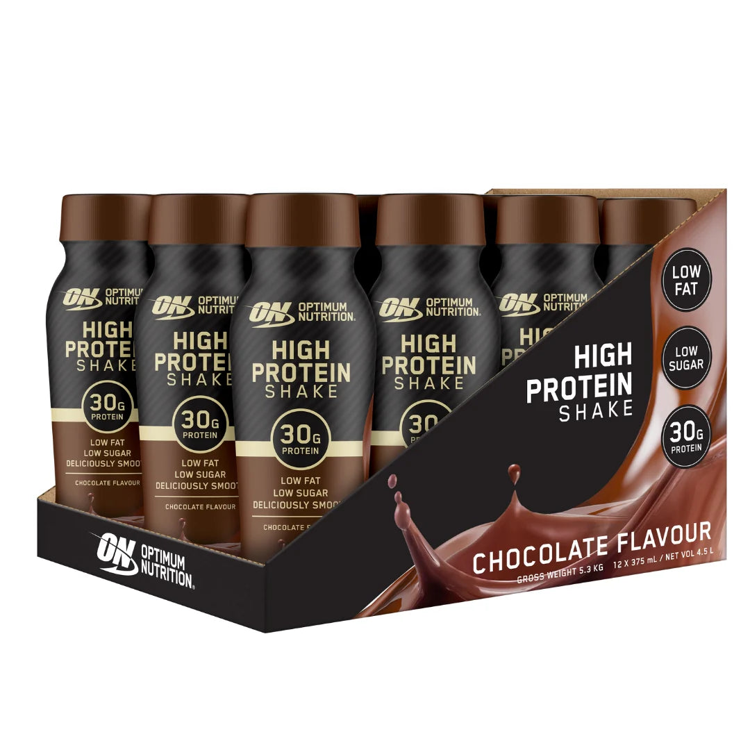 ON HIGH PROTEIN SHAKE CHOCOLATE 375ML Box of 12