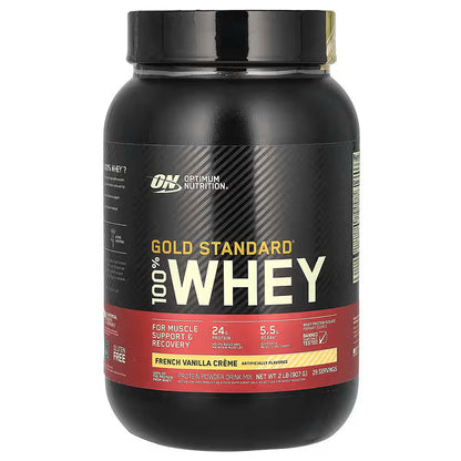 Optimum Nutrition Gold Standard 100% Whey Protein Powder French Vanilla Creme 907g