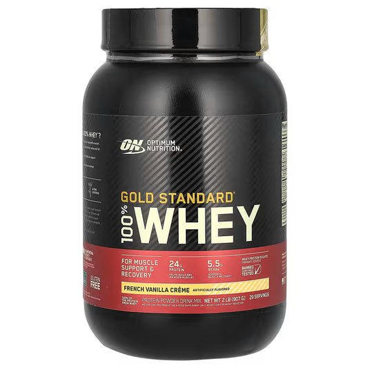 Optimum Nutrition Gold Standard 100% Whey Protein Powder French Vanilla Creme 907g