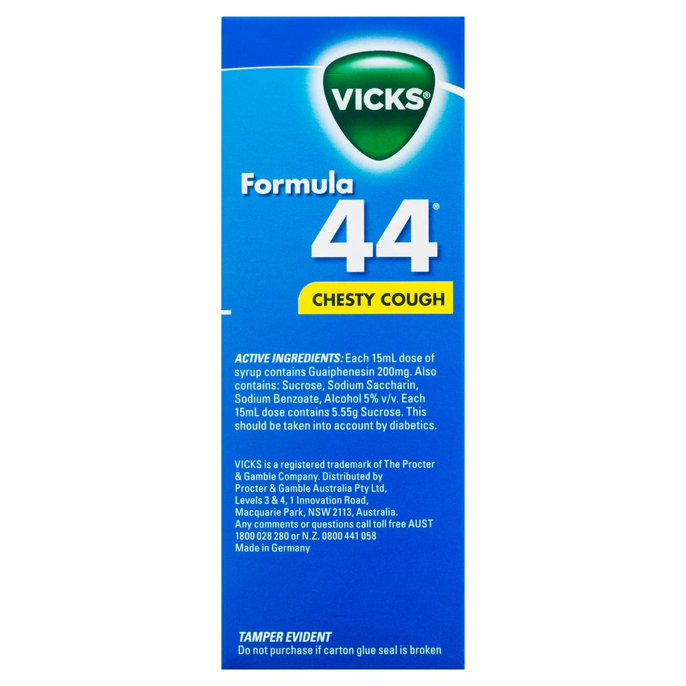 Vicks Formula 44 Chesty Cough 180ml