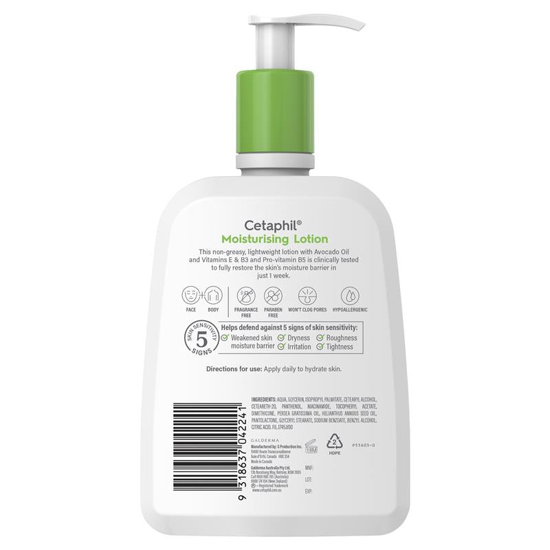 Cetaphil Moisturising Lot 500ml
