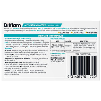 Difflam Loz Lem/Hon Anti-Inflammatory 16