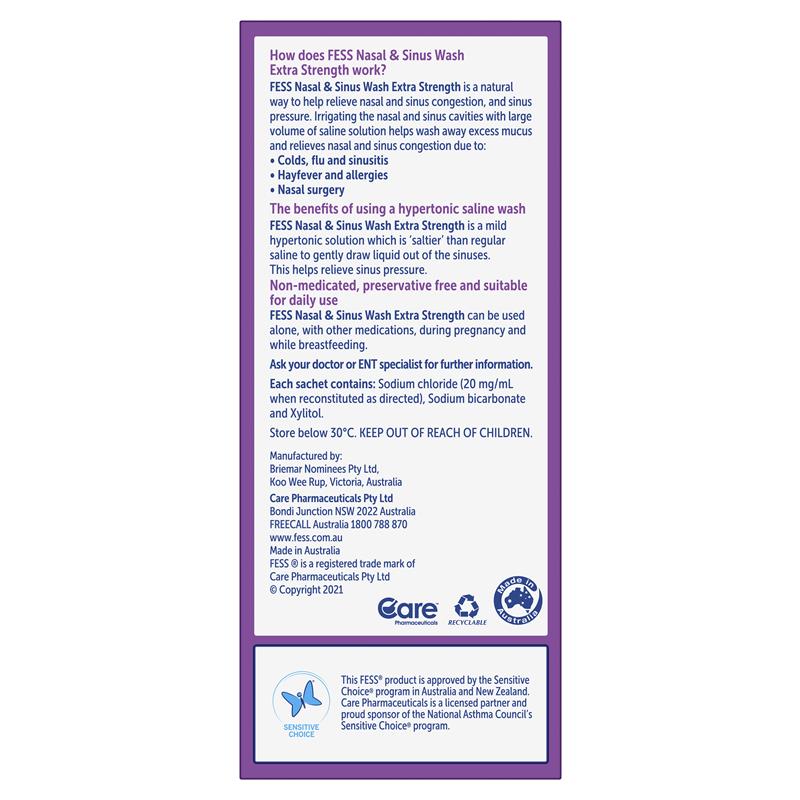 FESS Nasal & Sinus Wash Extra Strength 6