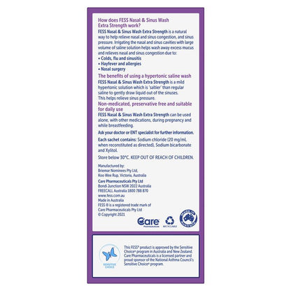 FESS Nasal & Sinus Wash Extra Strength 6