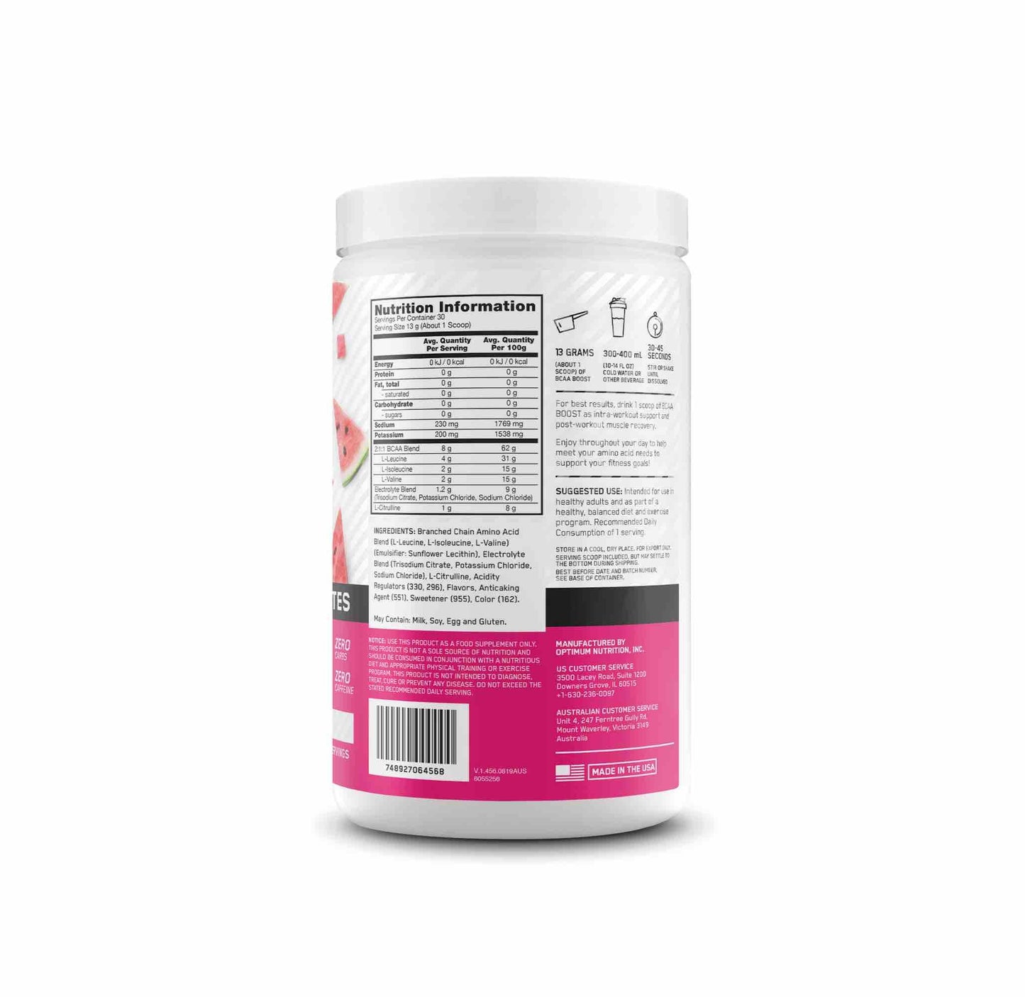 Optimum Nutrition BCAA Boost Mango Peach 390g