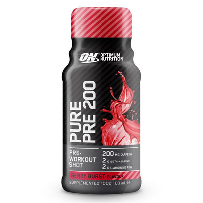 ON PURE PRE 200 PRE-WORKOUT SHOT 60ML 12CT  BERRY BOX OF 12
