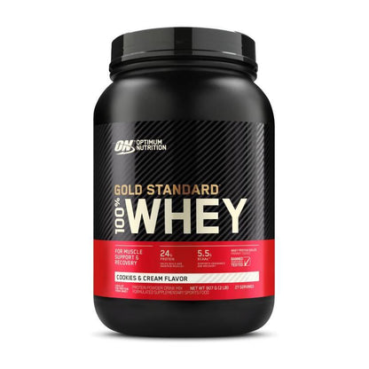 Optimum Nutrition Gold Standard 100% Whey Protein Powder Cookies & Cream 907g