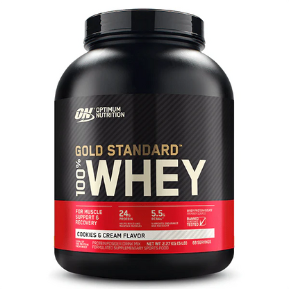 Optimal Nutrition Gold Standard 100% Whey Protein Cookies & Cream 2.27kg