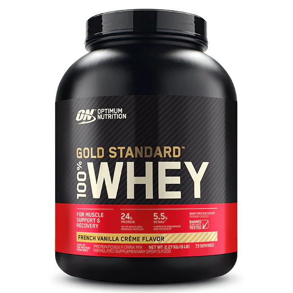 Optimal Nutrition Gold Standard 100% Whey Protein French Vanilla Cream 2.27kg