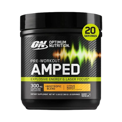 Optimum Nutrition Amped Pre-Workout 360G CITRUS MANGO