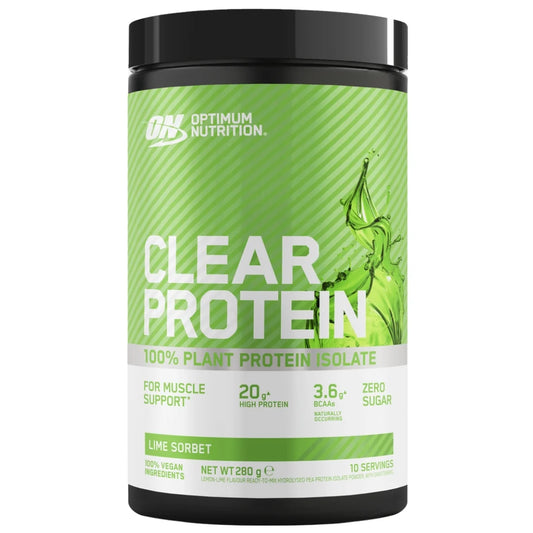 Optimum Nutrition Clear Plant Isolate Protein LIME SORBET 280g