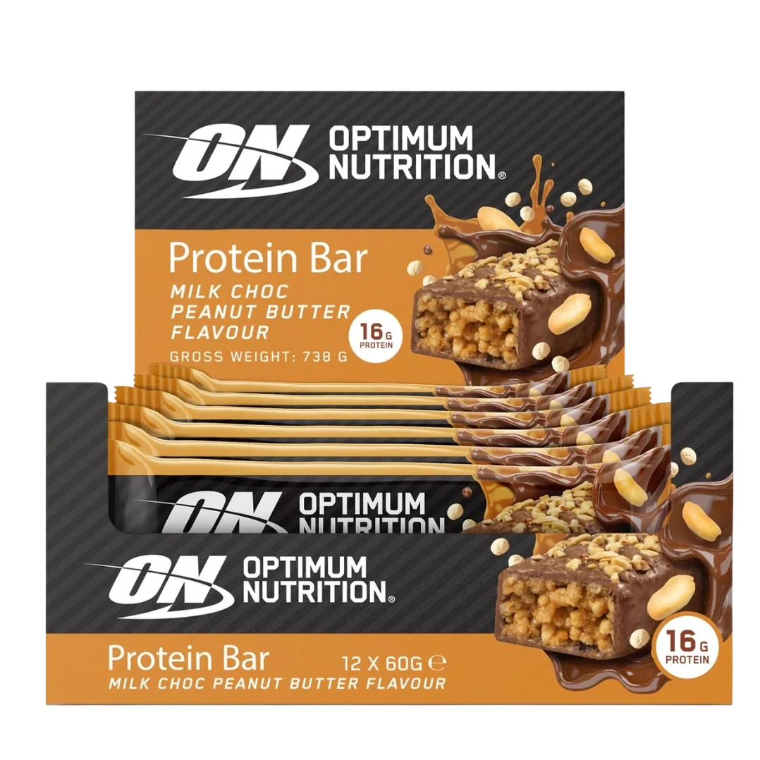 Optimum Nutrition Protein Bar 60 G BOX OF 12 CHOCOLATE PEANUT
