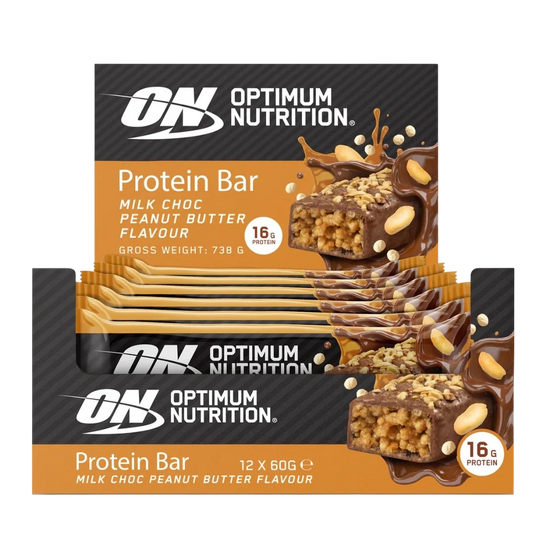 Optimum Nutrition Protein Bar 60 G BOX OF 12 CHOCOLATE PEANUT