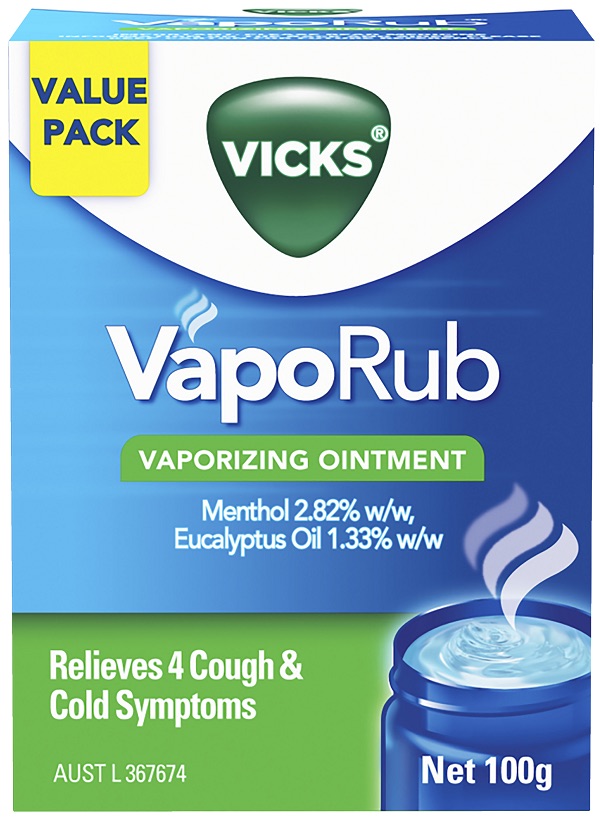 Vicks VapoRub Vaporizing Ointment 100g