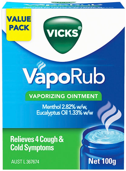 Vicks VapoRub Vaporizing Ointment 100g
