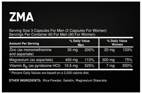 ON ZMA 180 CAPS