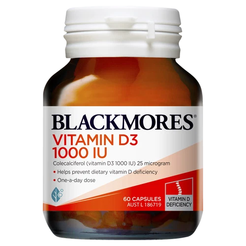Blackmores Vitamin D3 1000IU Caps 60 New