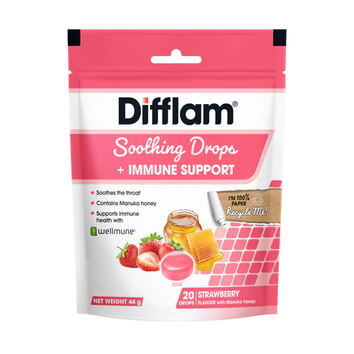 ifflam Soothing Drops+Immune Strawberry 20