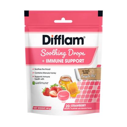 ifflam Soothing Drops+Immune Strawberry 20