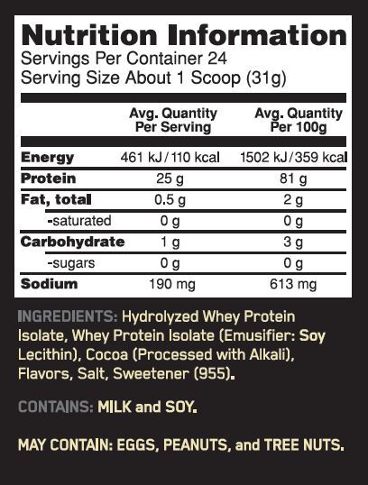 Gold Standard Isolate Protein NZ - ON Whey Isolate Vanilla 720g