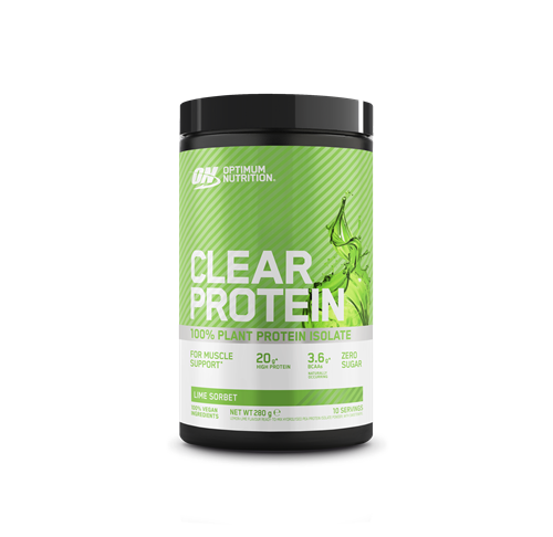 Optimum Nutrition Clear Plant Protein – Vegan Protein Powder Lime Sorbet 280g